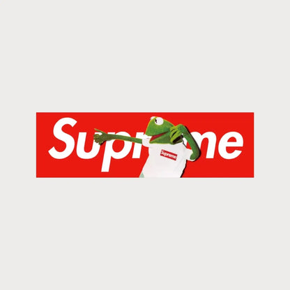 Autocollants Stickers Supreme Kermit The Frog Box Logo Patchattaq
