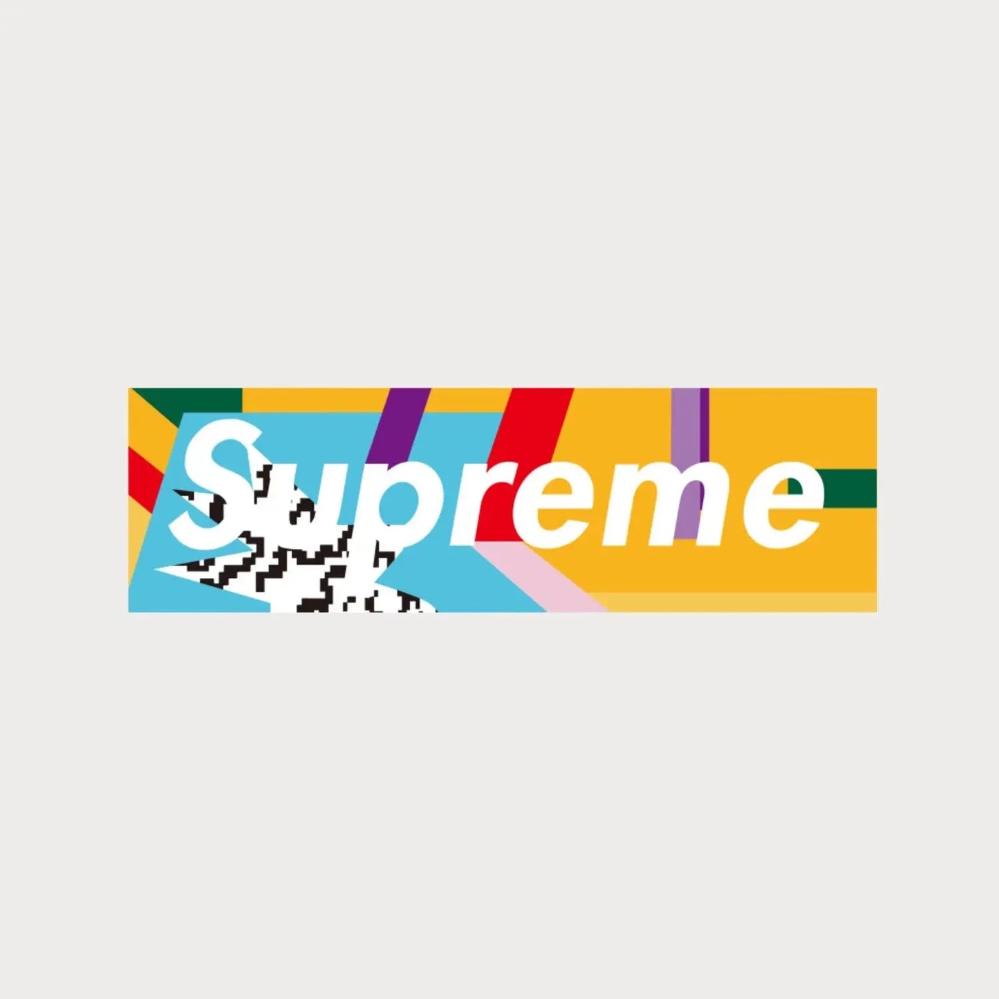 Autocollants Stickers Supreme Mendini Box Logo Vinyle Waterproof Patchattaq