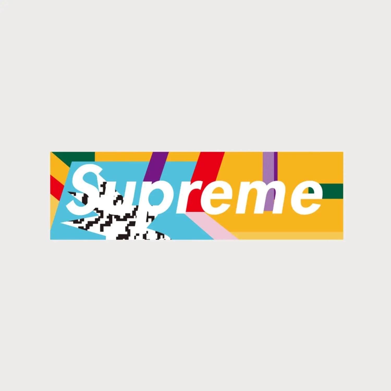 Autocollants Stickers Supreme Mendini Box Logo Vinyle Waterproof Patchattaq