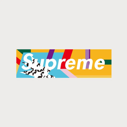 Autocollants Stickers Supreme Mendini Box Logo Vinyle Waterproof Patchattaq