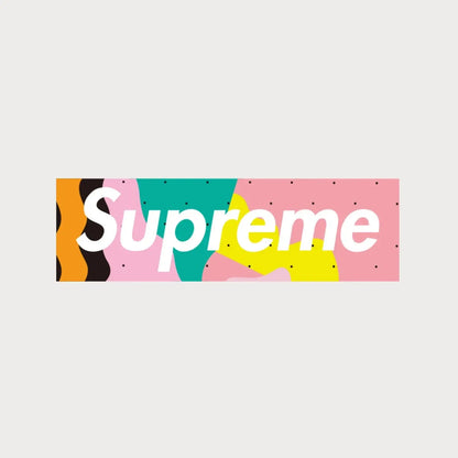 Autocollants Stickers Supreme Mendini Box Logo Vinyle Waterproof Patchattaq
