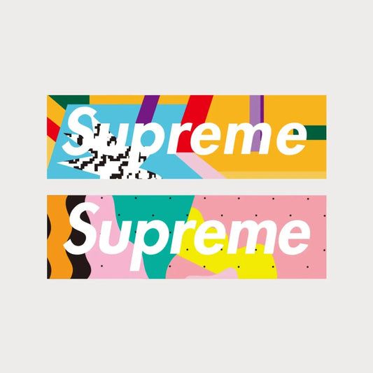 Autocollants Stickers Supreme Mendini Box Logo Vinyle Waterproof Patchattaq