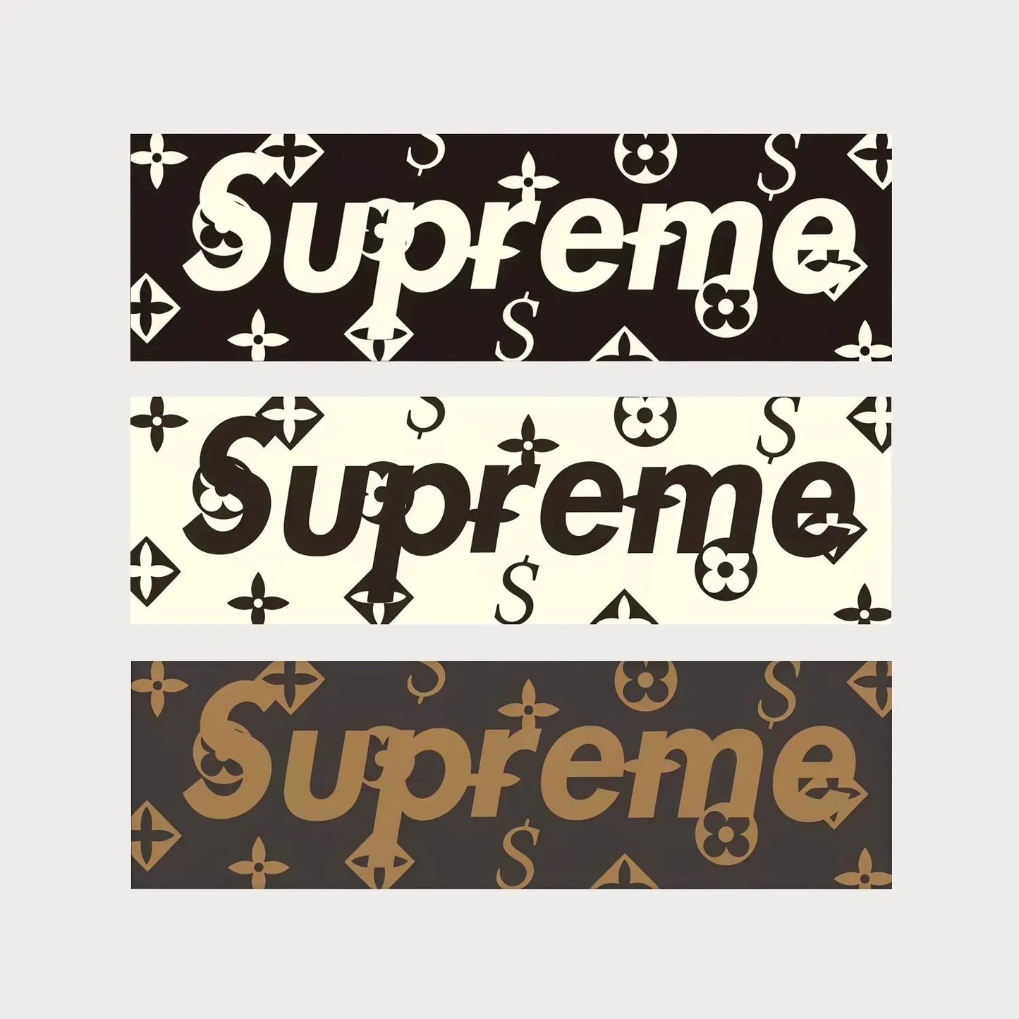 Stickers Autocollants Supreme Monogram Box Logo Vinyle Waterproof Patchattaq