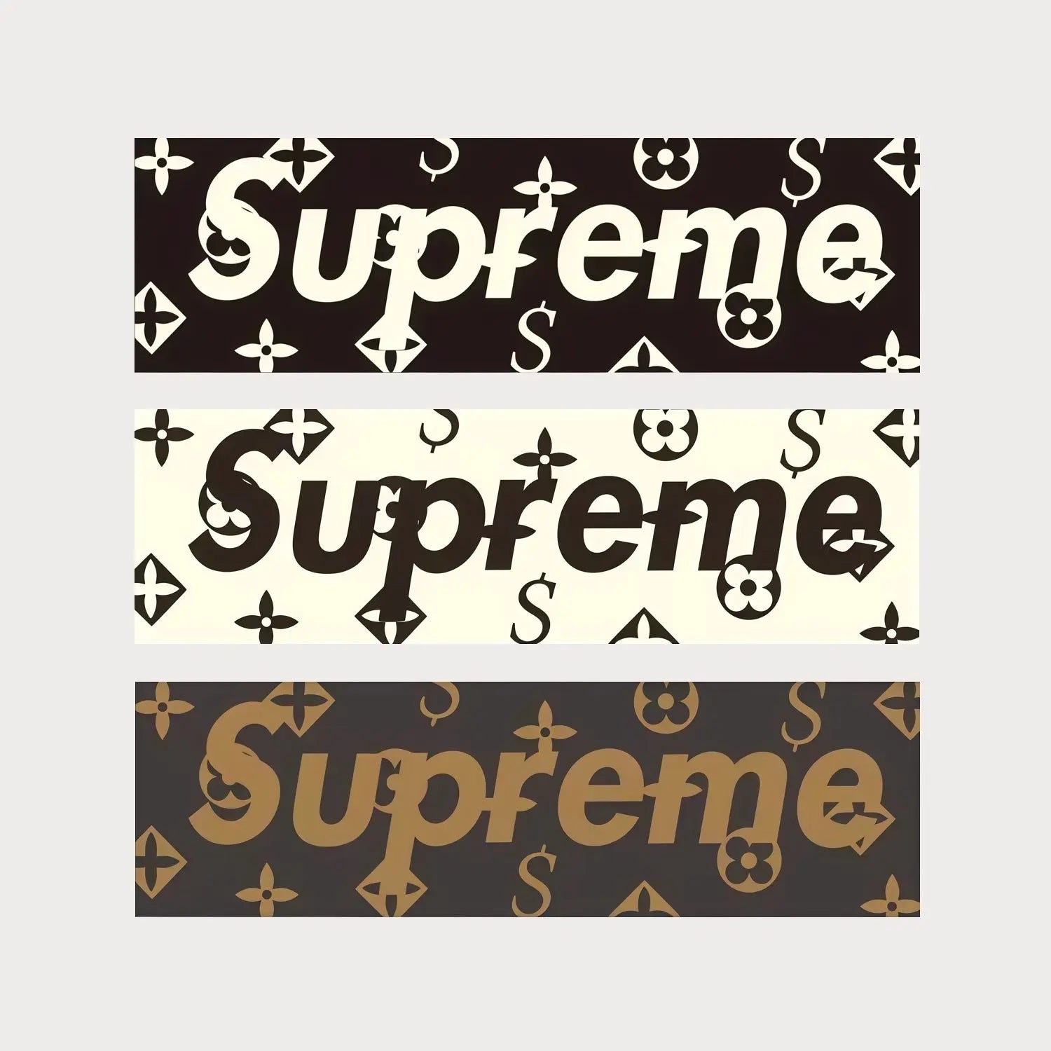 Stickers Autocollants Supreme Monogram Box Logo Vinyle Waterproof Patchattaq