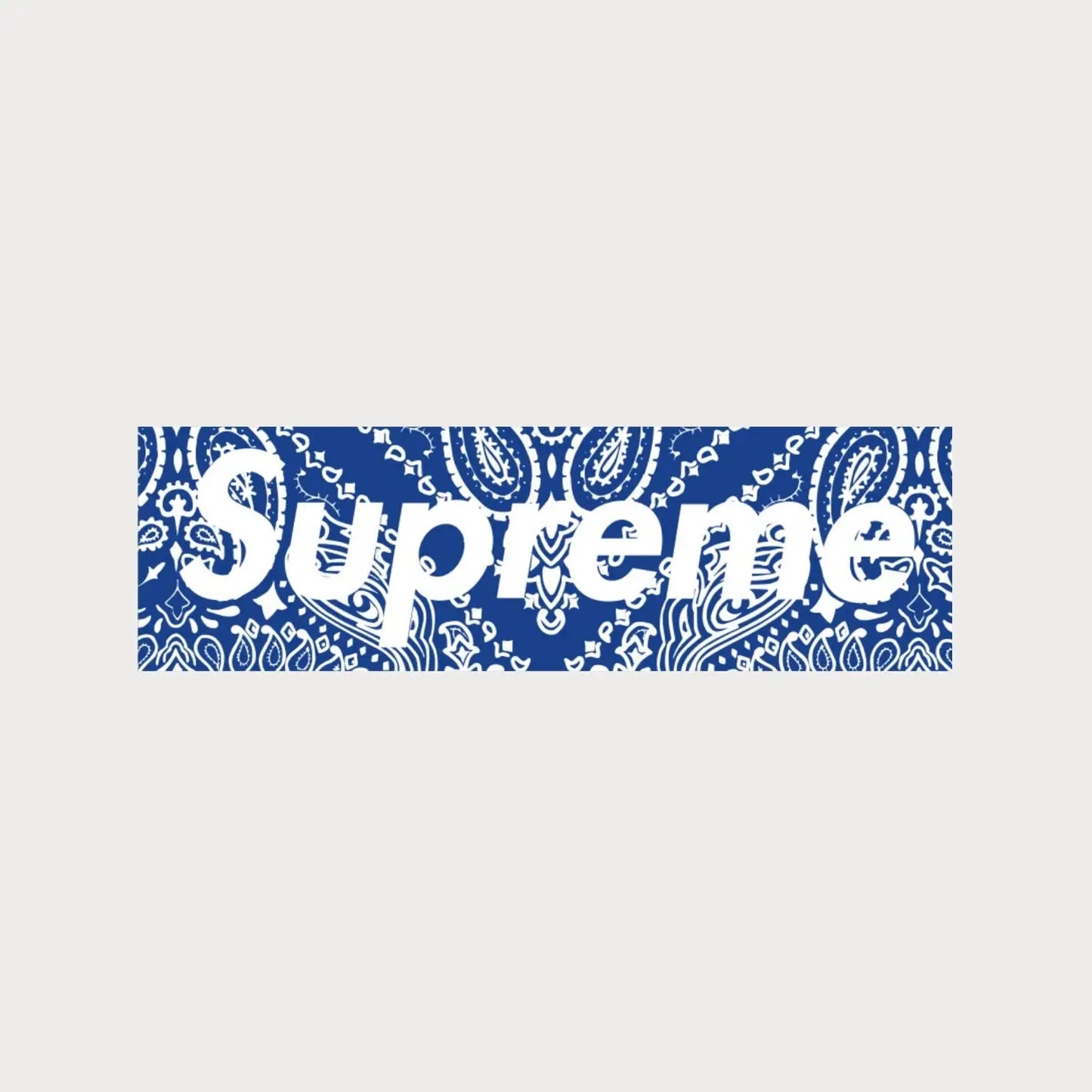 Autocollants Stickers Supreme Paisley Box Logo Vinyle Waterproof Patchattaq