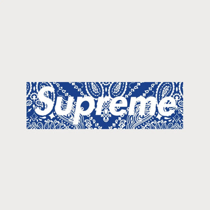 Autocollants Stickers Supreme Paisley Box Logo Vinyle Waterproof Patchattaq