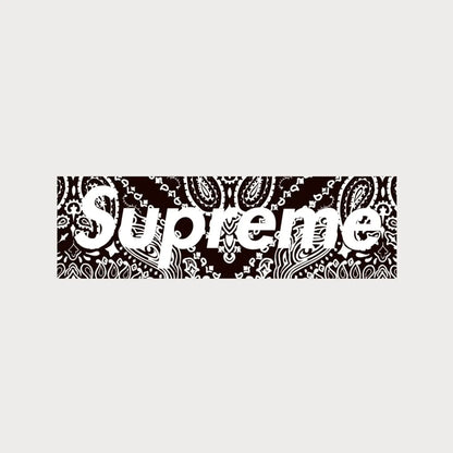 Autocollants Stickers Supreme Paisley Box Logo Vinyle Waterproof Patchattaq