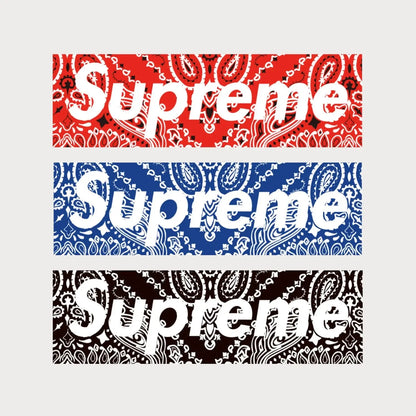 Autocollants Stickers Supreme Paisley Box Logo Vinyle Waterproof Patchattaq