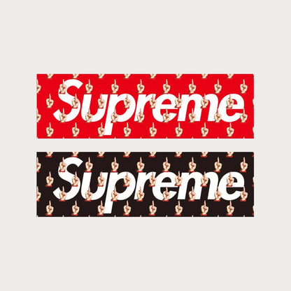 Autocollants Stickers Supreme Undercover Middle Finger Box Logo Patchattaq
