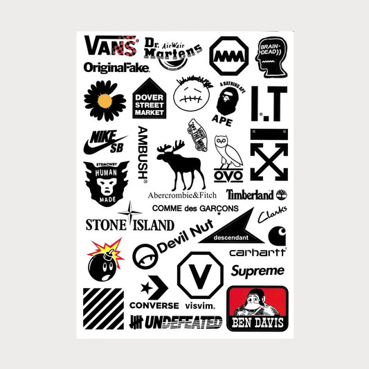 Stickers Autocollants Vans Nike Ovo Bape Clarks Vinyle Waterproof Patchattaq